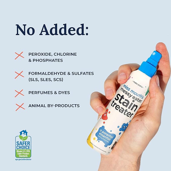 Miss Mouth's Messy Eater Stain Treater Ultimate Refill Bundle with - 4oz 3 Pack Stain Remover and 16oz Refill Pouch
