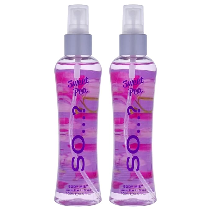 So...? Sweet Pea Body Mist for Women - 3.5 oz Body Mist - Pack of 2