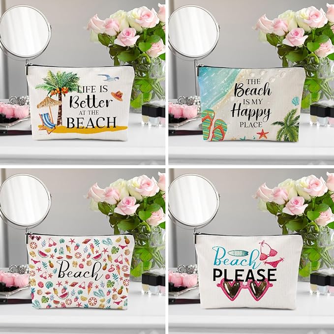 1 Pcs 3 Pcs 4 Pcs Makeup Bag, Girls Trip Gifts Favors Girls Weekend Gifts, Friendship Gifts for Women Bestie Bride