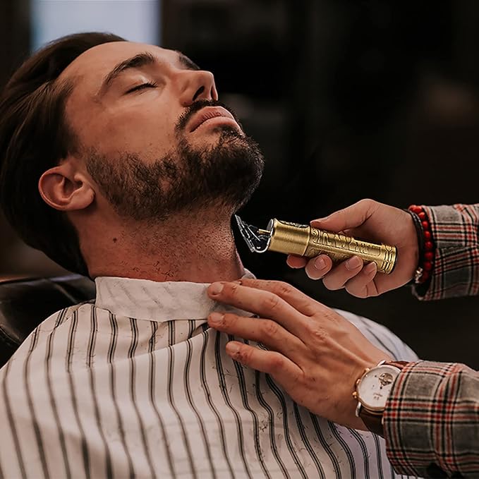 Hair Clippers for Men - Cordless T-Blade Trimmer - Professional Haircut & Grooming Kit - Rechargeable - LCD Display (Figure-01)