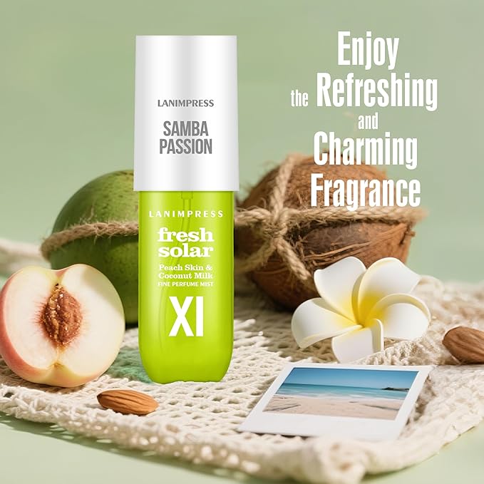 Perfume - No.11，Body Spray For Women（Eau De Perfum） Hair & Body Fragrance Mist（Peach Skin +Coconut Milk +Frangipani Petals） Perfumes For Women（3 fl oz）