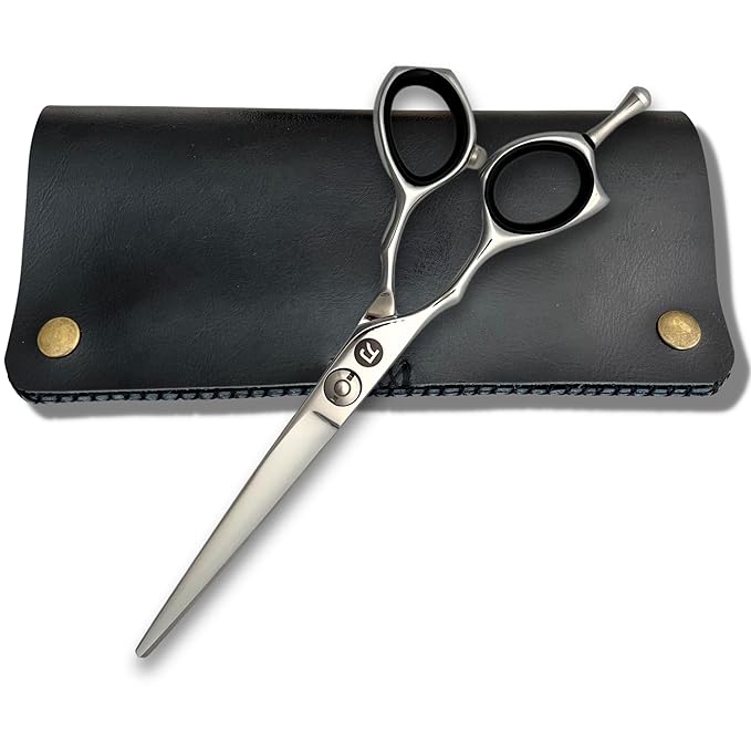 Saki Kotaro Lefty Hair Cutting Shears for Professional Hairdressers and Barbers - Made from Premium Japanese 440C Steel (Steel, Left 6" Cutting Shears)