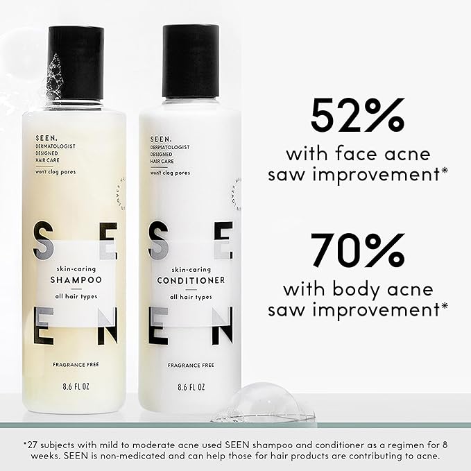 SEEN Discovery Kit - Scented- Non-Comedogenic & Formulated without SulfatesHair Set- Dermatologist-Developed - Safe for Sensitive & Acne Prone Skin