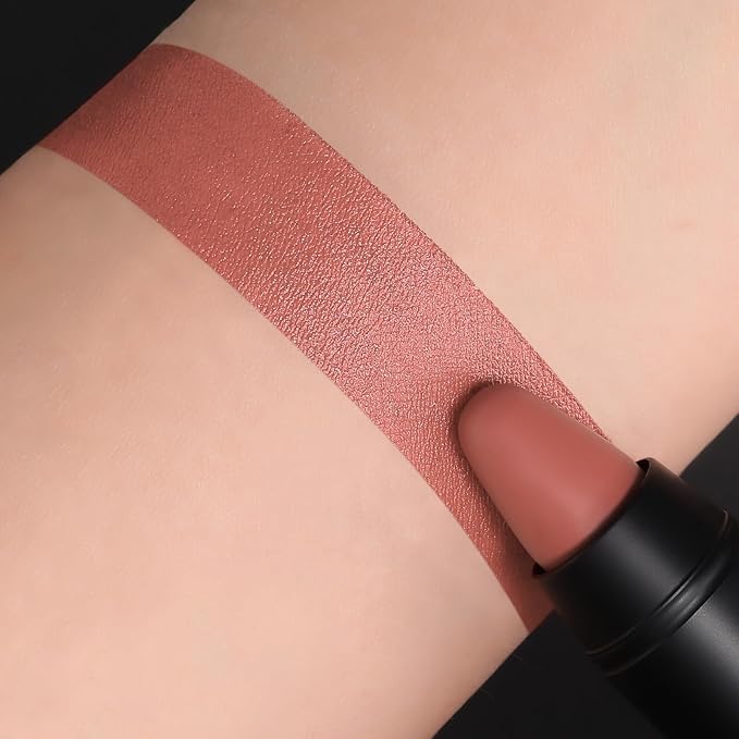 FOCALLURE Ultra Chic Lipstick,Rich Vitamin E Lip Crayon,Lightweight Color without Drying or Fading,Long Lasting Waterproof Lips Makeup,FUZZY WUZZY