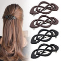 4 Pack Vintage French Barrette Hair Clips, 2025 New Hair Accessories for Women, Strong Hold No Slip Styling (Style C)