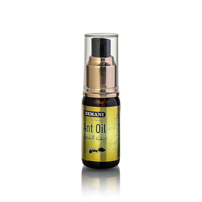 Hemani Ant Oil 30ml - Natural Hair Inhibitor & Hair Growth Reducer for Women & Men, Hair Removal Oil for Post-Hair Removal Care, Smooth Skin Solution, External Use Only