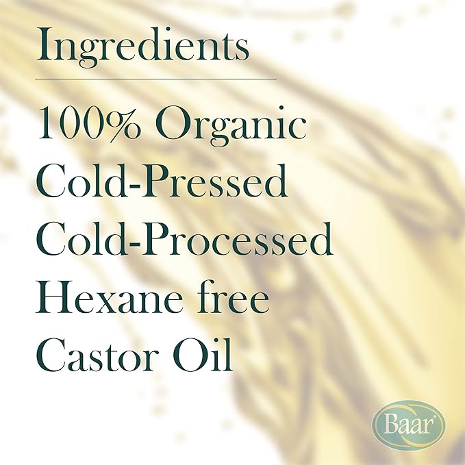 Baar Palma Christos Roll-On, Organic Castor Oil 3 oz (Pack of 2)