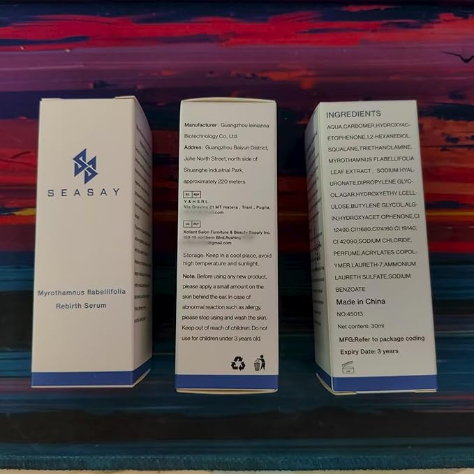 SEASAM Myrothamnus Flabellifolius Rebirth Serum - Premium Revitalizing Green key Essence for Anti-Aging & Repair Plant Extract (30ml)
