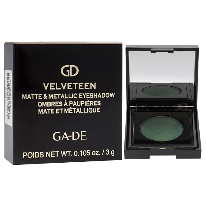 GA-DE Velveteen Metallic Eyeshadow Mono, 205 - Pearl Infused, Shimmer Eye Makeup - Silky-Soft, Densely Pigmented, Seamless Blend - 0.105 oz