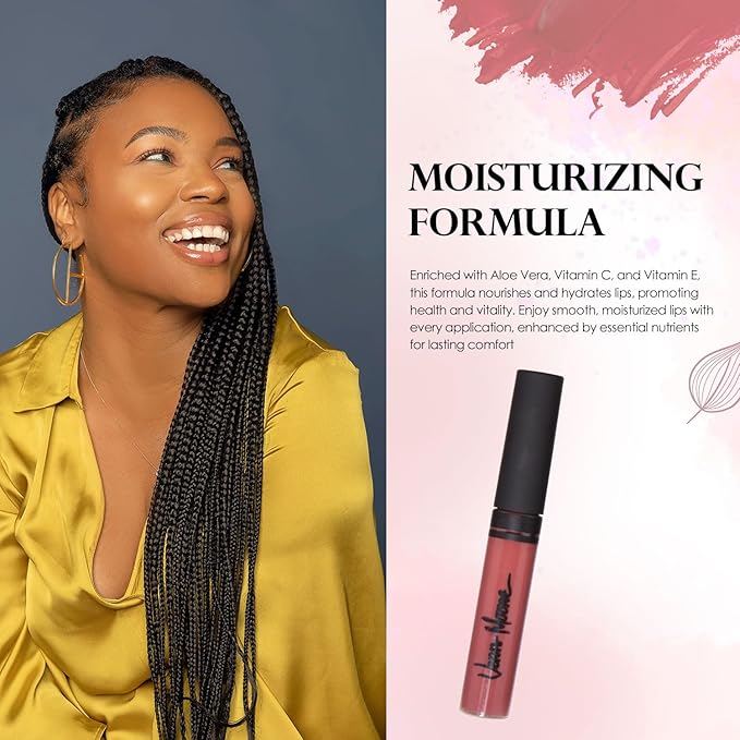 Lip Gloss, Moisturizing Lip Color with Shimmer for Long Lasting Shine, Lightweight Lip Stain, Girls Non-Sticky Lip Gloss with Aloe Vera, W/Vitamin C, E (Autumn)