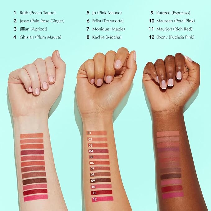 Thrive Causemetics Lip Filler Long-Wearing + Plumping Lip Liner, Shea Butter Hydrating Lip Plumper Retractable Lip Liner Pencil, Built In Sharpener, Vegan & Cruelty Free, Kackie (Mocha)