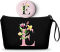 SEAMOON Bridesmaid Proposal Bridal Birthday Unique Gifts for Women Bride Friend Bestie Personalized Travel Make up Cosmetic Bag with Mirror Valentines Mothers Day Christmas Graduation E