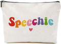 Blue Leaves Speech Therapy Gifts, Speech Language Pathologist Gifts, Speech Therapist Gift for Women, Thank You Gift, Therapist Cosmetic Bag, Speechie Makeup Bag