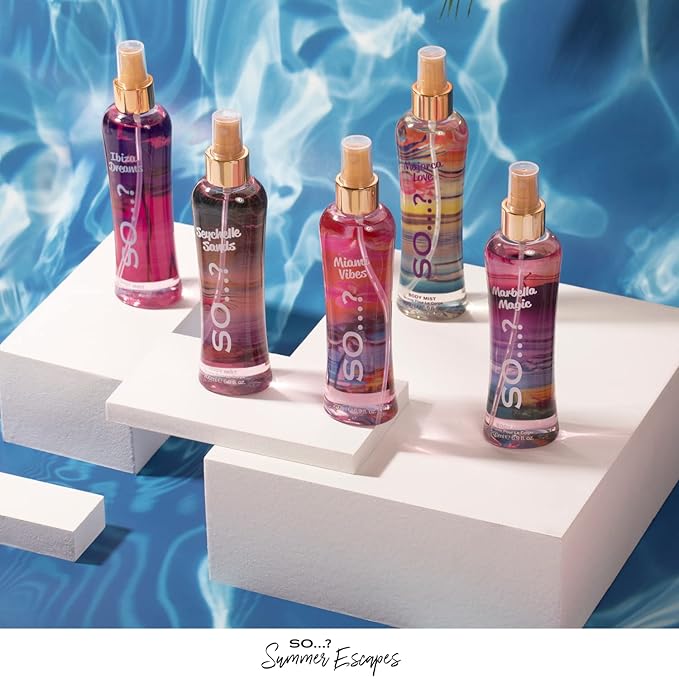 So…? Bali Breeze Body Mist - Perfume for Women with Tropical Aroma - Body Spray for Women with Coconut, Almond and Vanilla Notes - 6.9 oz