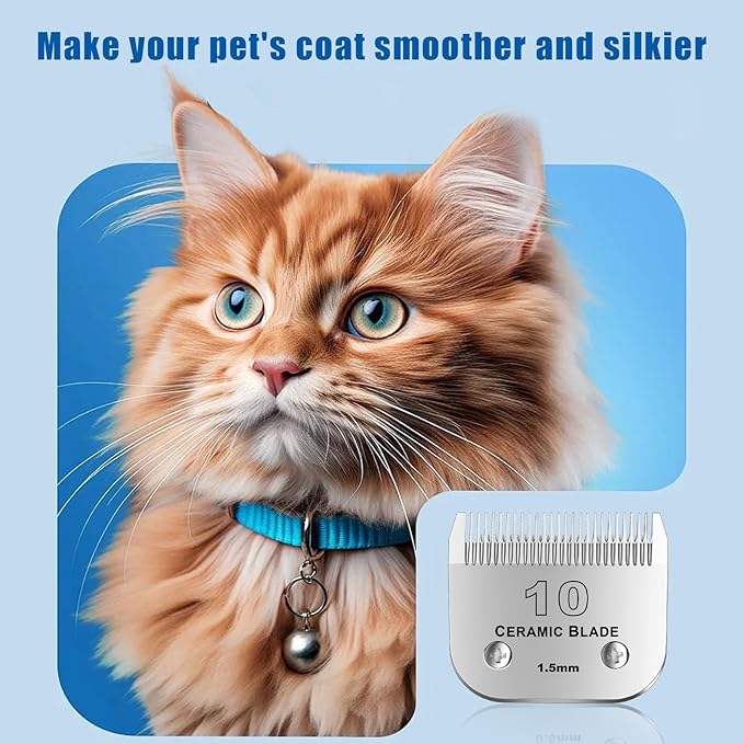 30# Detachable Pet Dog Grooming Clipper Ceramic Blade,Compatible with Andis Size 30 Cut Length 1/50"(1.5mm),Compatible with andis/wahl/Oster Dog Clippers 3PCS