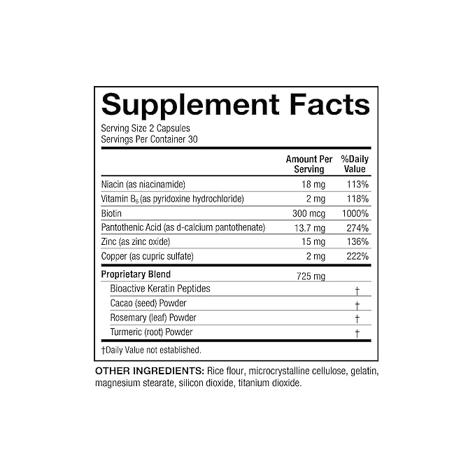 Serovital Hair Regeneres - Enhanced Hair Growth Vitamins for Women, Decrease Hair Loss and Shedding, Strengthen and Thicken Hair, Reduce Greying and Breakage, Regrow Hair, Hair Vitamins - 60 Count