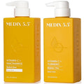 MEDIX Vitamin C Body Wash + Vitamin C Body Lotion & Face Moisturizer 2PC Skin Care Set | Anti Aging Lotion + Body Cleanser Skincare Set For Women, Men, & Smoother Looking Skin, 2-Pack