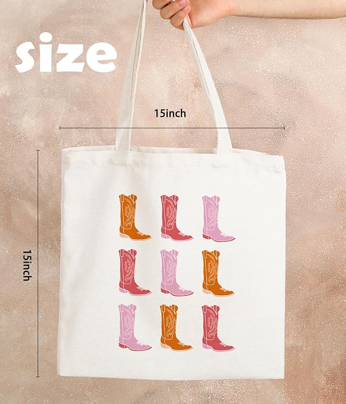Cowgirl Western Tote Bag For Women, Cute Tote Bags, Cowgirl Accessories for Women, Western Gift