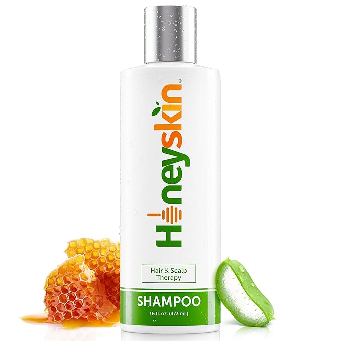 Hair Growth Shampoo for Women with Manuka Honey - Best Shampoo for Thinning Hair and Hair Loss - Sulfate-Free Shampoo for Color-Treated hair and Dry Scalp Hydrating Shampoo (16 oz)