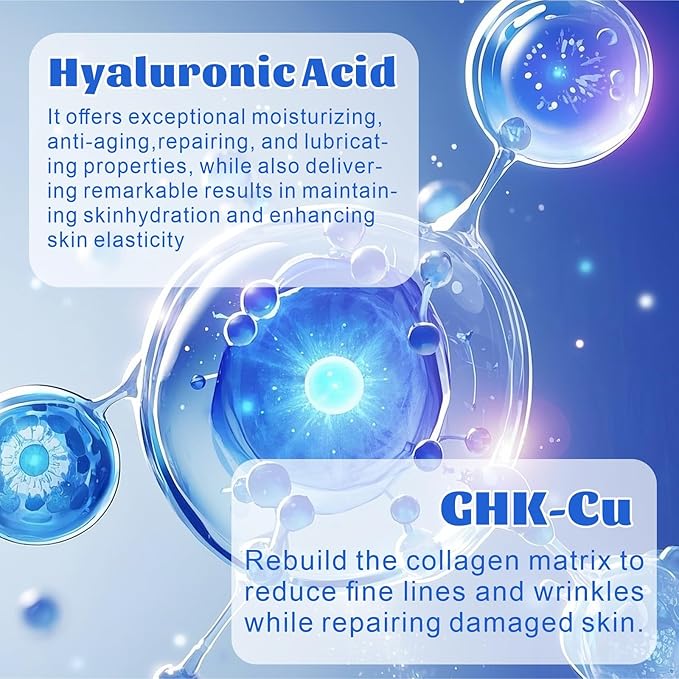 Copper Peptide Face Cream Anti-Aging and Firms Skin GHK-Cu Peptide locks in moisture and repairs skin imperfections 50g