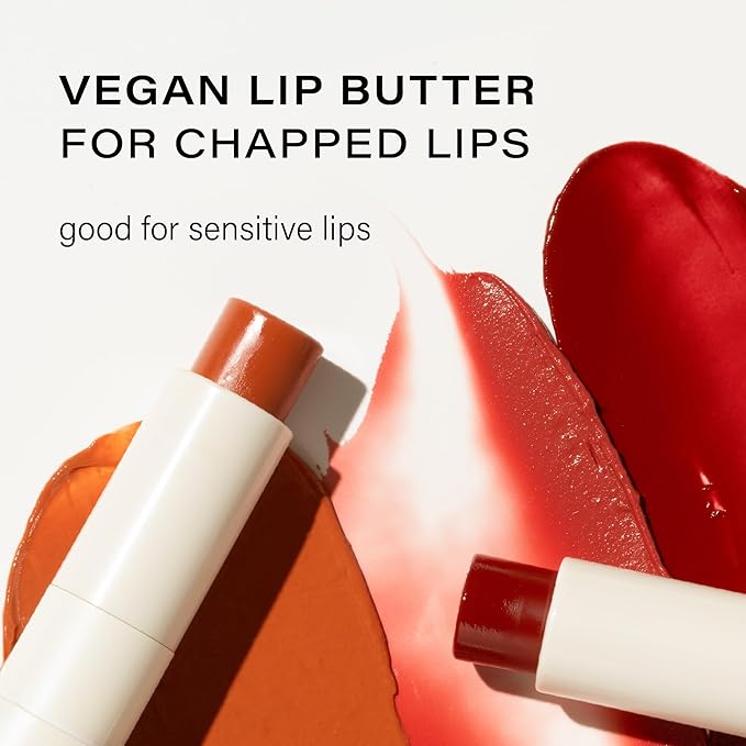 Melixir Vegan Lip Butter (12 Colors), Hydrating Tinted Lip Balm Stick, Bee-Free, Petrolatum-Free, Plant-Based, Moisturizes Dry & Chapped Lips With Shea Butter, Sheer, Natural Finish - #08 Havana