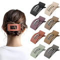 8 Pack French Flat Hair Clips for Women – Large Matte No-Slip Claw clips for Thick & Thin Hair, Strong Hold Styling Barrettes Accessories (Neutral)