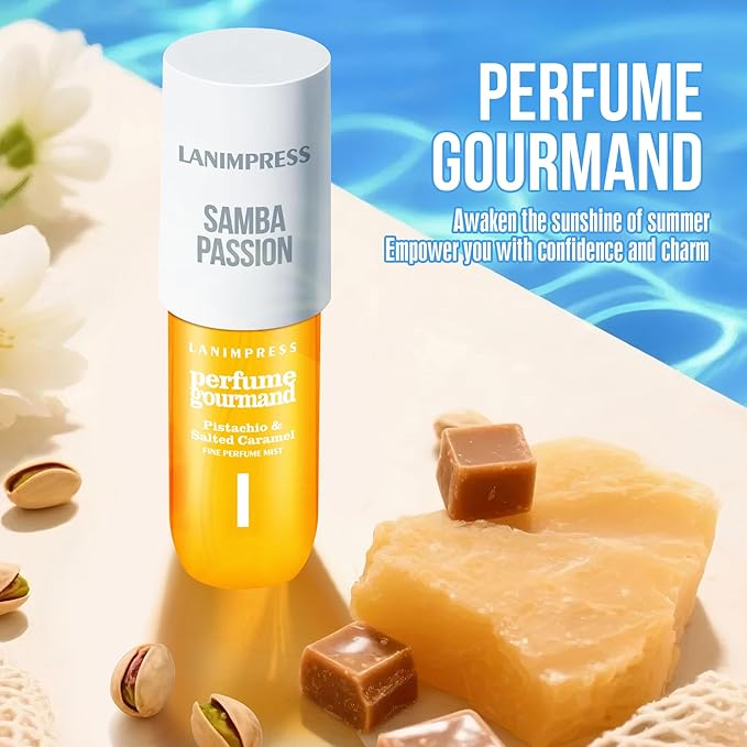 Perfume - No.1，Body Spray For Women（Eau De Perfum） Hair & Body Fragrance Mist（Irresistible Sunshine） Vanilla Gourmet Tune (Pistachio & Caramel Vanilla Flavor) Perfumes For Women（3 fl oz）