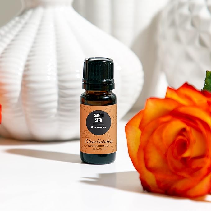 Edens Garden Carrot Seed Essential Oil- 100% Pure Premium Grade, Undiluted, Natural, Therapeutic, Aromatherapy, The Best for Diffuser, Skin, Face, Kid Safe 10 ml (.33 fl oz)
