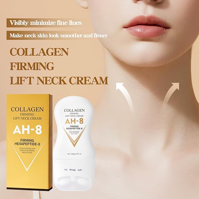 Ah-8 Firming Neck Cream and Massage Eye Cream, Neck Cream for Tightening and Firming, Eye Cream for Reduce Fine Lines and Diminish Dark Circles, Deep Moisturizing Skincare Day and Night Use