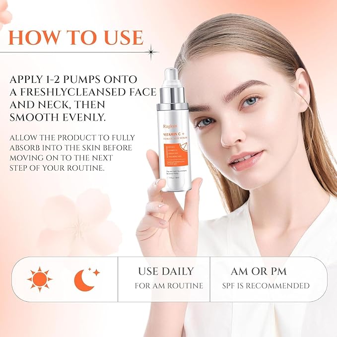 20% Vitamin C Serum, Retinol Serum for Face, Dark Spot Remover for Face, CE Ferulic Acid, Hyaluronic Acid, Hydrate & Plump Skin Care Anti Aging Wrinkle Brightening Skincare -1 Fl Oz.