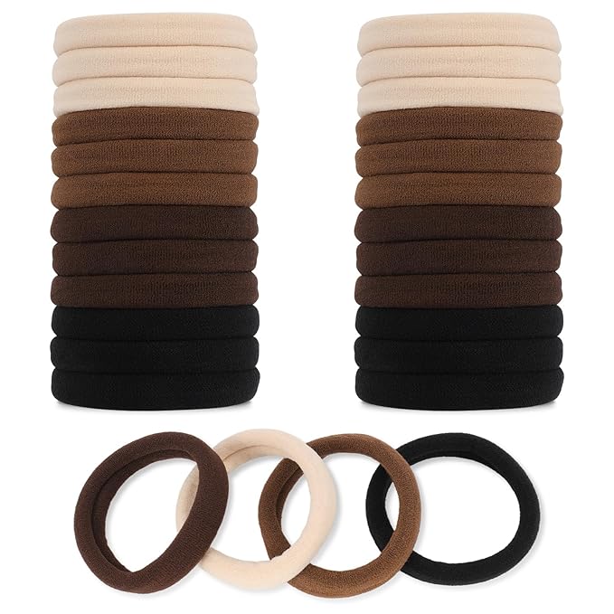 Hair Ties for Women, 120 Pack Colorful Elastic Hair Bands, 2 Inch Seamless No-Damage Hair Elastics (colorful-120)