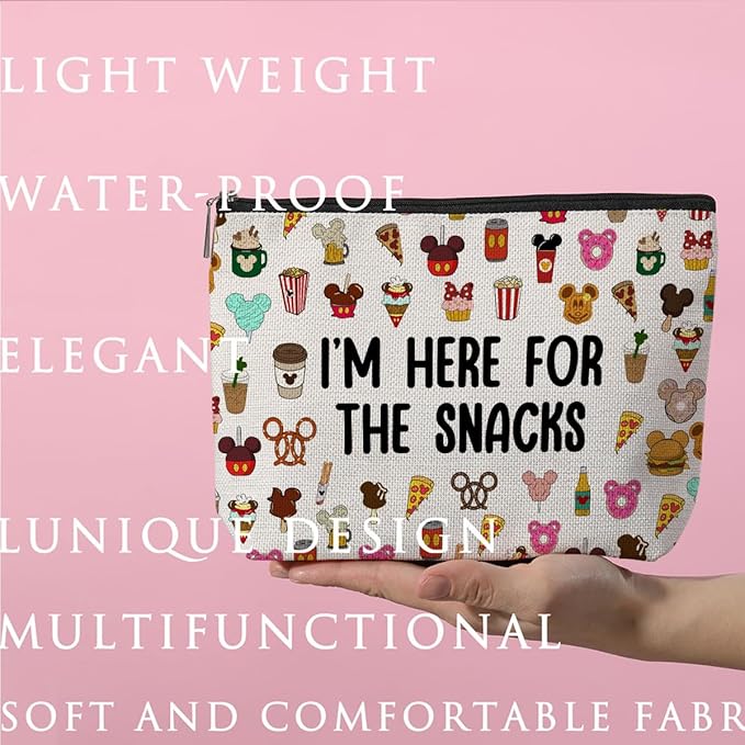 Cartoon Mouse Makeup Bag Cosmetic Bag Zipper Pouch Funny Cute Mouse Themed Gifts Animal Lover Gifts Friendship International Nurses Day Birthday Gift for Women Girl Sister Friend Bestie