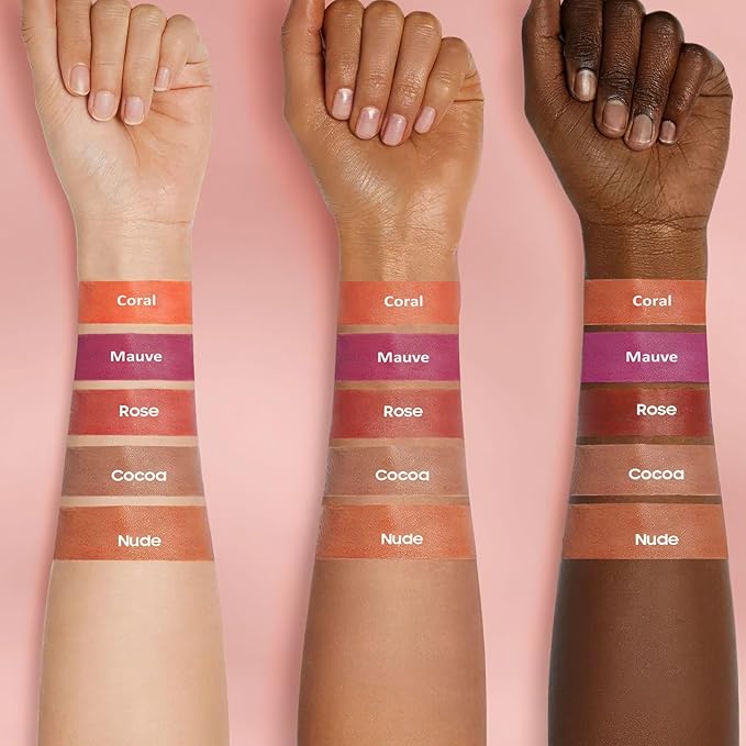 OETUIOW Lip Stain Peel Off - Lip Gloss Long Lasting and Waterproof Non-Stick Cup, Highly Pigmented Color Lip Makeup, Transfer-proof Lip stain for Women (Rose)