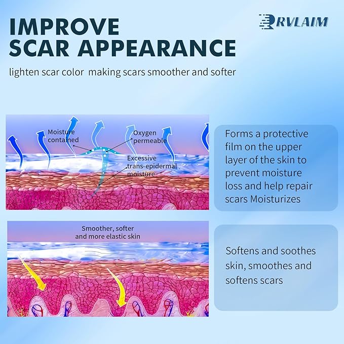 Scar Cream Scar Gel, Advanced Silicone Scar Gel, Professional Scar Removal Cream for Surgical Scars, Stretch Mark, Keloid Bump, C-Section, Old and New Scars 1.7 oz(50g)