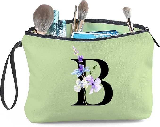 Birthday Inspirational Bridesmaid Proposal Team Small Gifts for Women Mom Aunt Teacher Sister Coworkers Makeup Cosmetic Bag Travel with Mirror Mothers Day Christmas Graduation B