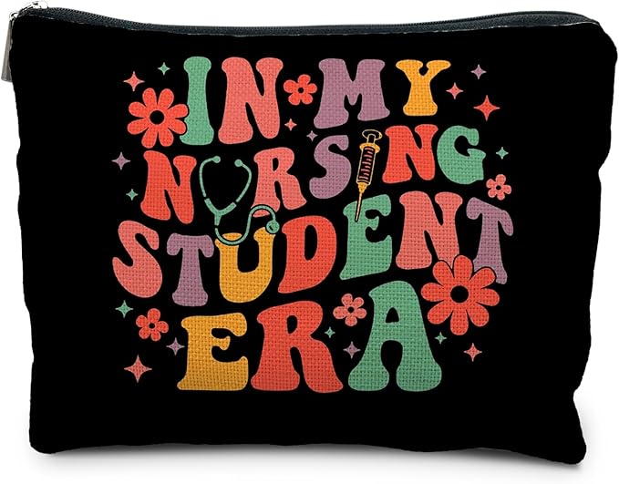 Nursing School Student Gifts, In My Nursing Students Era Makeup Cosmetic Bag, Nursing School Essentials