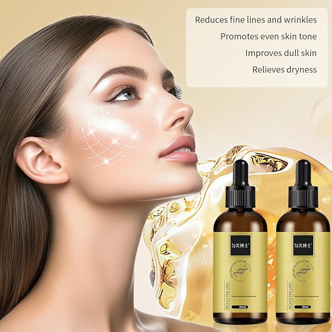2pcs Anti-wrinkle Firming Serum, Firm and Plump Face Serum, Anti-Aging & Wrinkles Lifting & Firming Essence, Anti-Wrinkle Facial Essence for All Skin Types, Hydrate & Moisturize