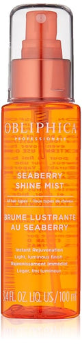 Obliphica Seaberry Shine Mist, 3.4 oz - Transform Your Hair with Instant Volume and Shine for Effortlessly Gorgeous Styles!