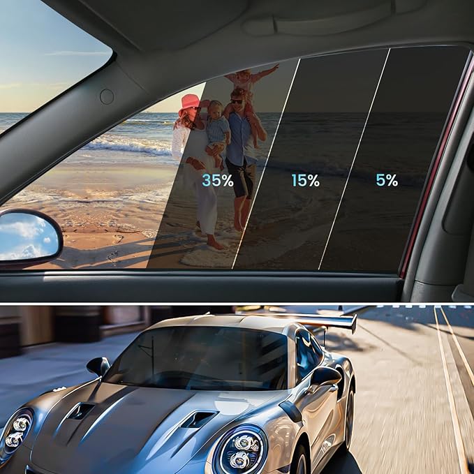 Car Window Tint 35% VLT - 20" in x 20' Ft Nano Carbon Window Tint Privacy Film for Car, Heat & UV Blocking, Glare Reduction and Scratch Resistant Automotive Tinting Roll
