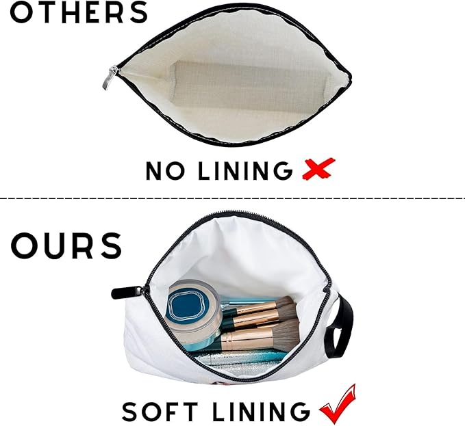 Lacrosse Gifts for Girls - Cosmetic Makeup Bag & Team Gifts for Women