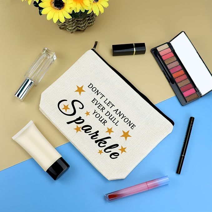 Inspirational Gifts for Best Friend Makeup Bag Motivational Gift Birthday Christmas Graduation Gifts for Daughter Best Friend BFF Bestie Sister Boss Wife Teacher Nurse Her Travel Cosmetic Bag