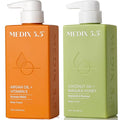 Medix 5.5 Argan Oil + Coconut Oil Skin Care Set Moisturizer Cream Body & Face Lotion | Firming Body Lotion Set Reduces Look Of Wrinkles, Cellulite, Dry Skin, & Uneven Skin Tone For Women, 2PC Bundle