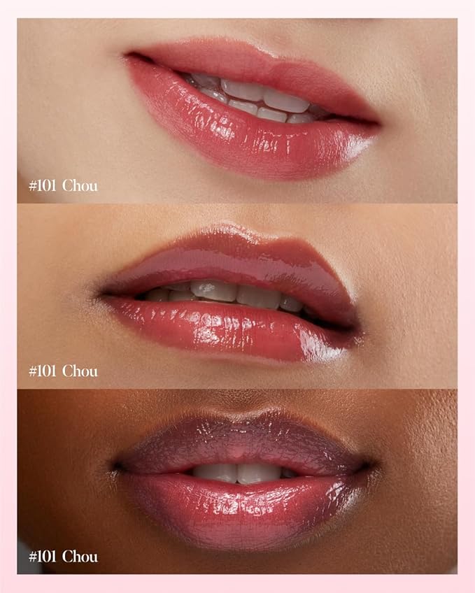 CORLAHAZE Glow Lock Jelly Tint 101 Chou 4g, Hydrating Jelly Glow Lip Stain, Glass-Like Shine Lip Gloss, Long-Lasting Color, Moisturizing Lip Enhancer, Collectible Lock-Shaped Design, Korean Makeup