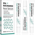 Travel Skincare 5% Niacinamide Serum with 4% Rosemary Extracts - Deep Hydration, Soothes Skin, Enhances Elasticity (3Pack 0.507 fl.oz | 15ml)