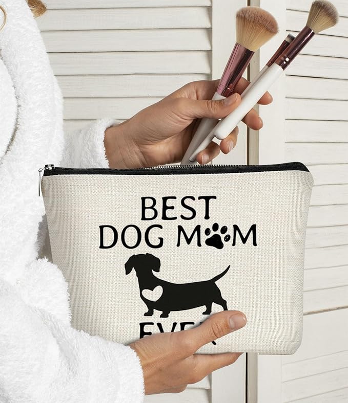 Dog Gifts for Dog Lovers & Moms - Birthday Gift, Makeup Bag for Women & Puppies