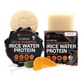 Viori Citrus Yao Shampoo and Conditioner Bar Set Made with Rice Water - Handcrafted Sulfate Free Shampoo and Conditioner
