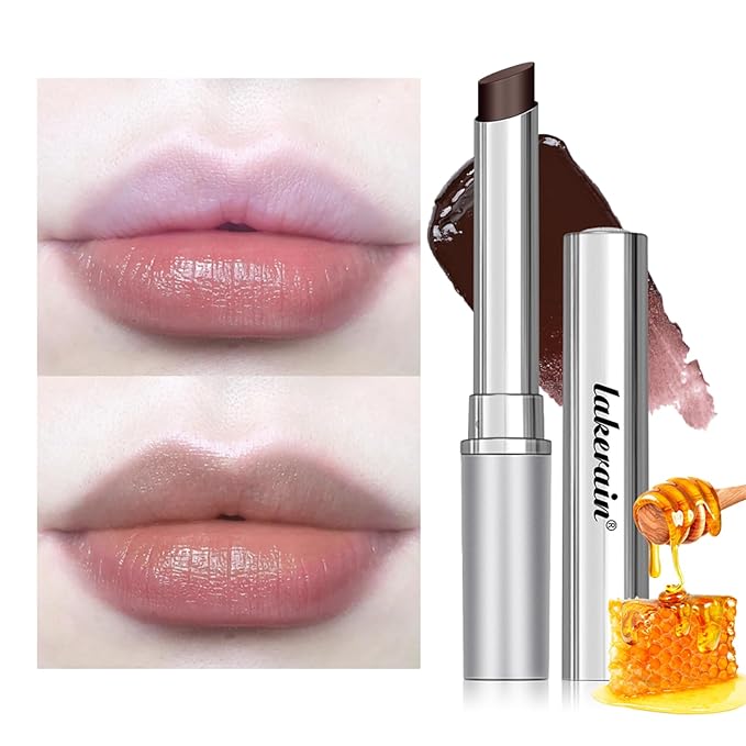 WEEMAY Honey Noir Lipstick, Deep Moisturizing Black Cherry Tint Lip Balm, Nourishing Honey Noir Lipgloss, Black Lip Gloss, Hydrating Lipgloss for All Skin Tones