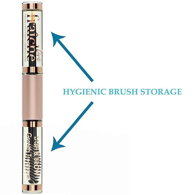 Lash Serum Mascara Tube DOUBLE PACK - Natural Eyelash Serum for Growth, Conditioning &Treatment - Eyelash Growth Serum with Organic Castor Oil - Brow Serum to Grow Brows with Eyeliner & Eyelash Brush