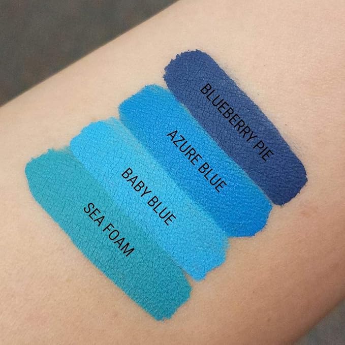 Aromi Matte Liquid Lipstick | Medium Blue Lip Color for Women, Long-lasting, Sky, Ocean Shade, Long Wear, Waterproof, Handmade (Azure Blue)