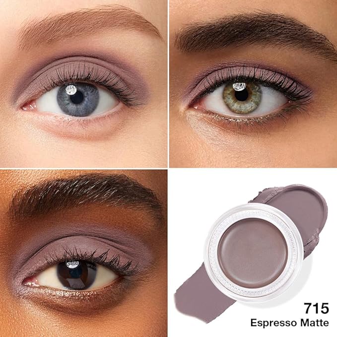 Single Cream Eye Shadow,Espresso Nude Matte Natural Monochrome Eyeshadow Palette,Waterproof,Long Lasting Naturing-Looking,Vegan & Cruelty-Free,715